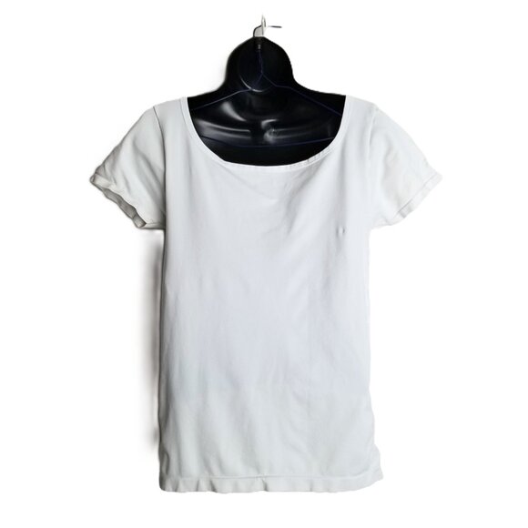 Aeropostale Seriously Soft Sculpt Square Neck T-Shirt XL White Clean Girl - Picture 2 of 7